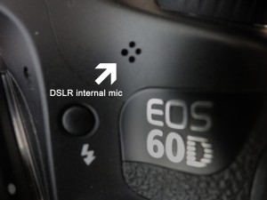 DSLR internal mic